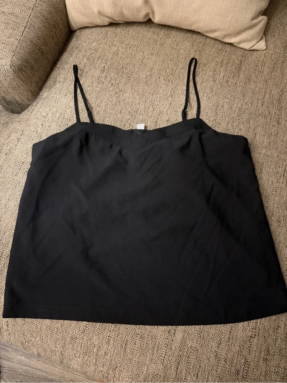 J. Crew Black Straps top